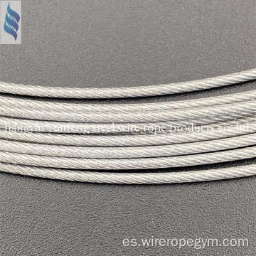 Cuerda de alambre recubierto 7x19-1.2-1.6 mm